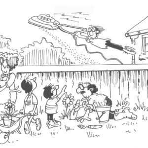 Example Black Ink Folded Notecards