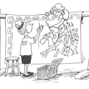 Example Black Ink Folded Minicards